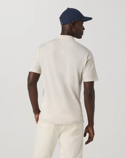 Short Sleeve Merino Wool Sweater Polo