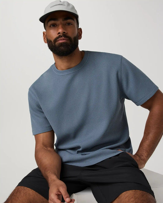 Short Sleeve Lightweight Tech Waffle Tee - Relaxed Fit