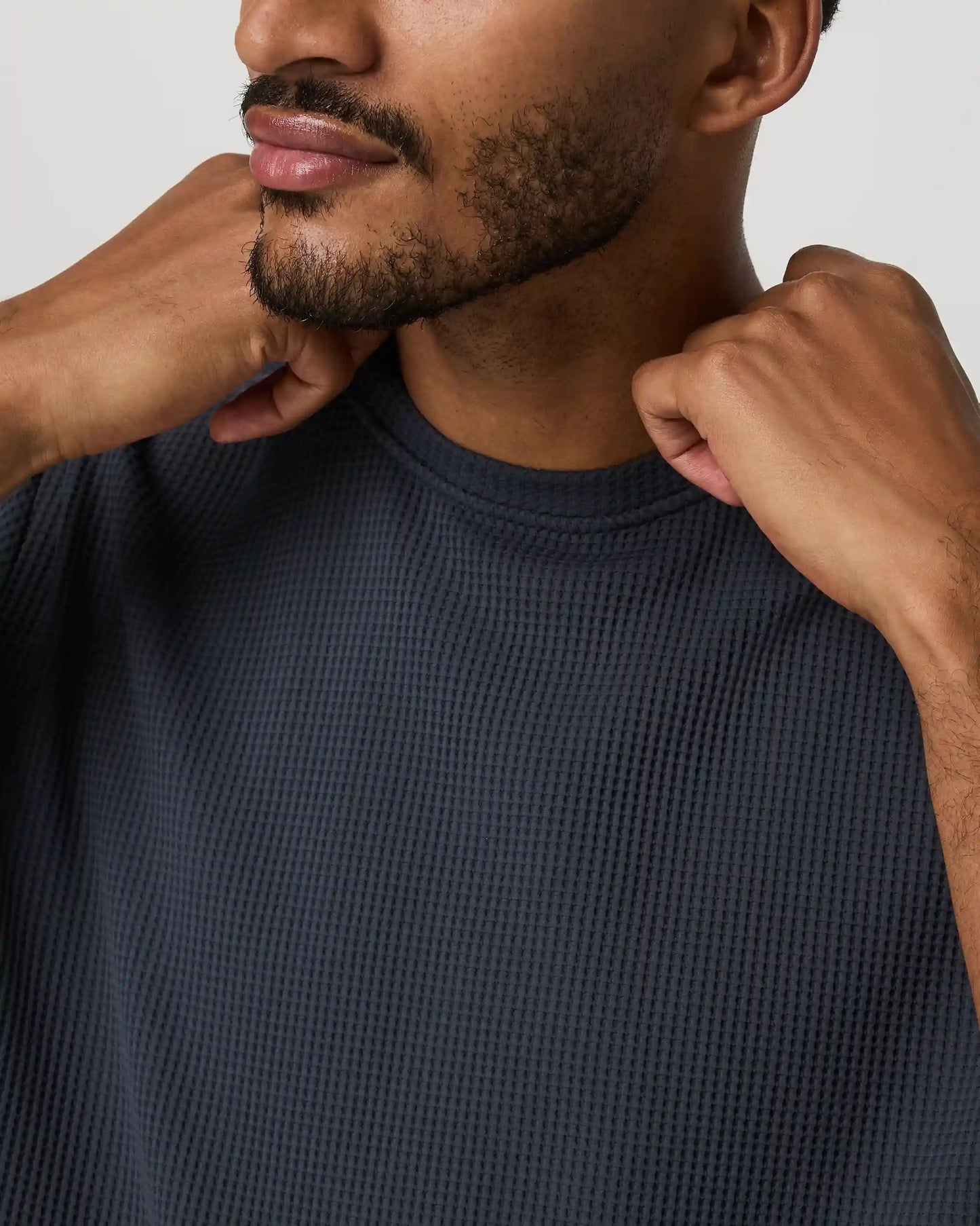 Short Sleeve Lightweight Tech Waffle Tee - Relaxed Fit