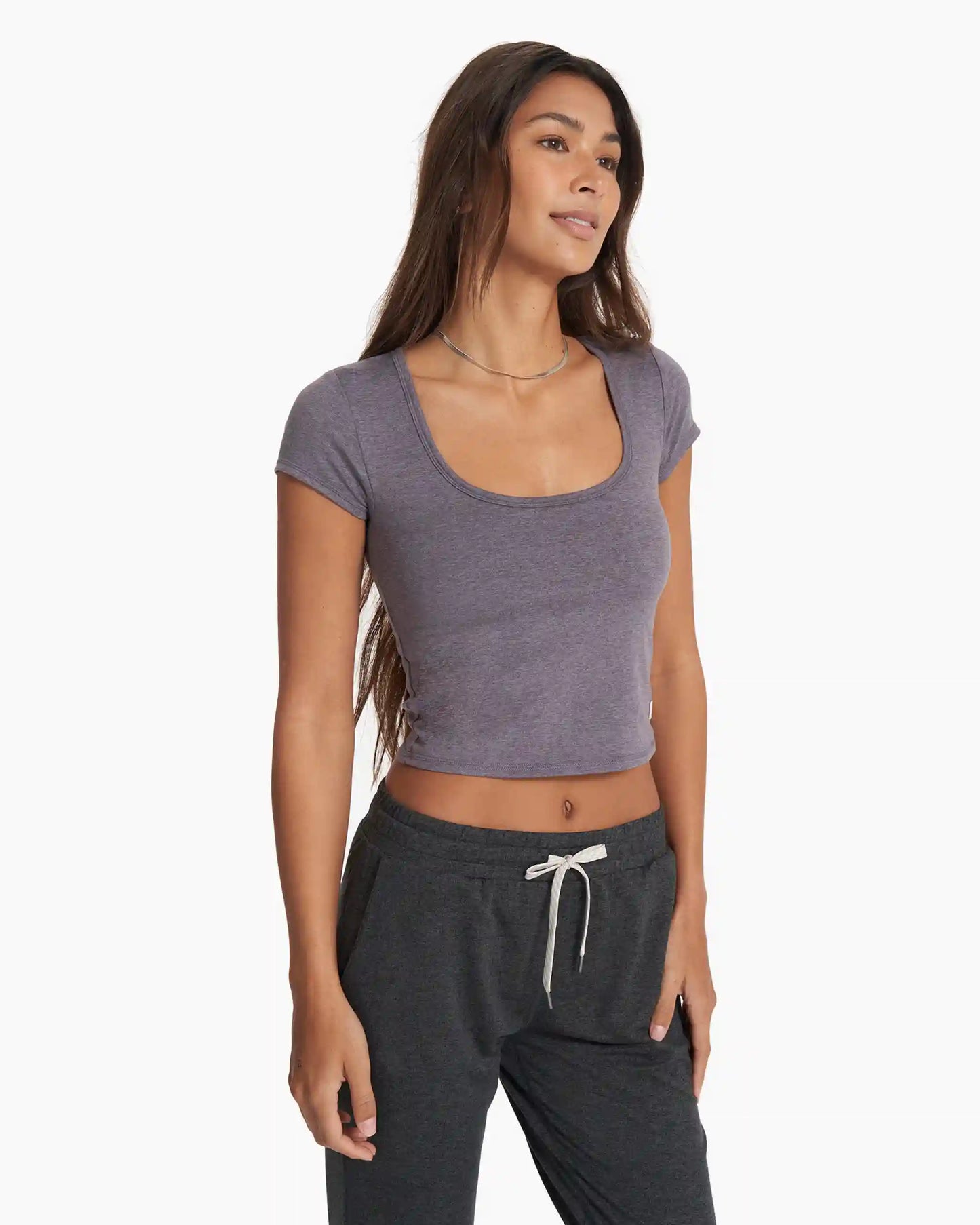 Short Sleeve Halo Crop