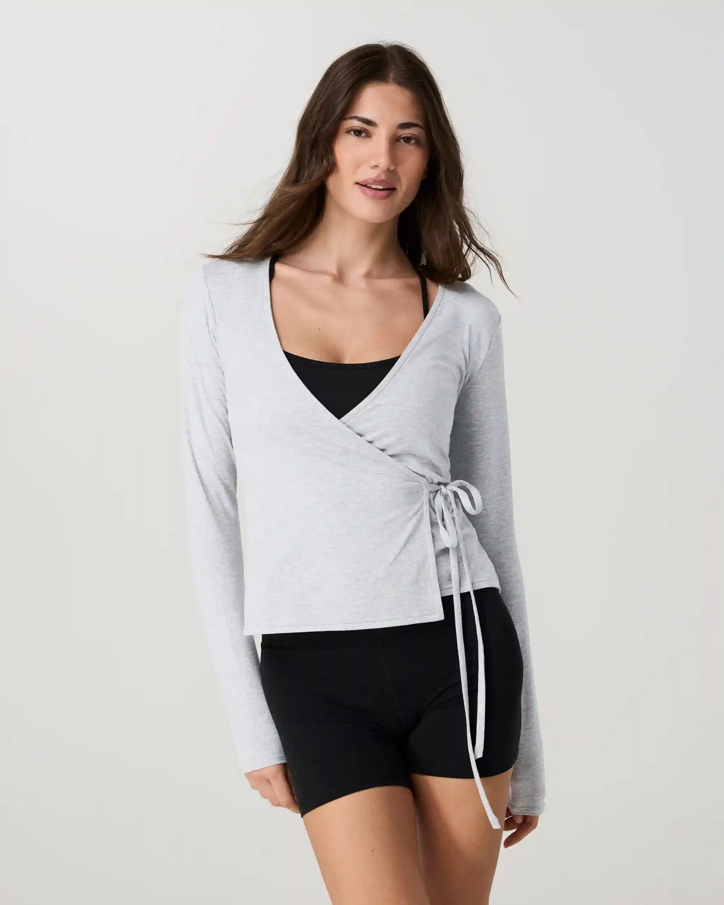 Long Sleeve Halo Wrap Top