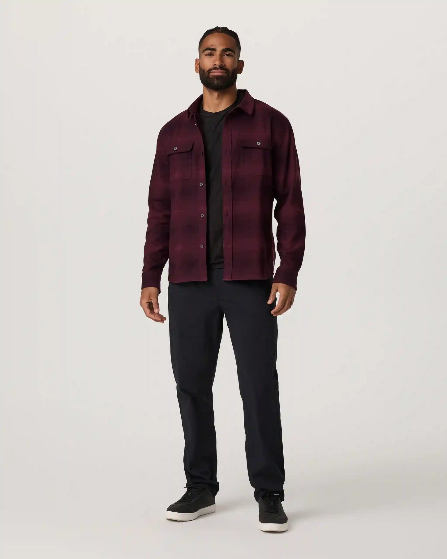 Long Sleeve Flannel Button Down Shirt