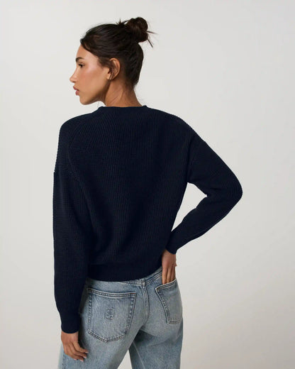 Cotton Waffle Sweater