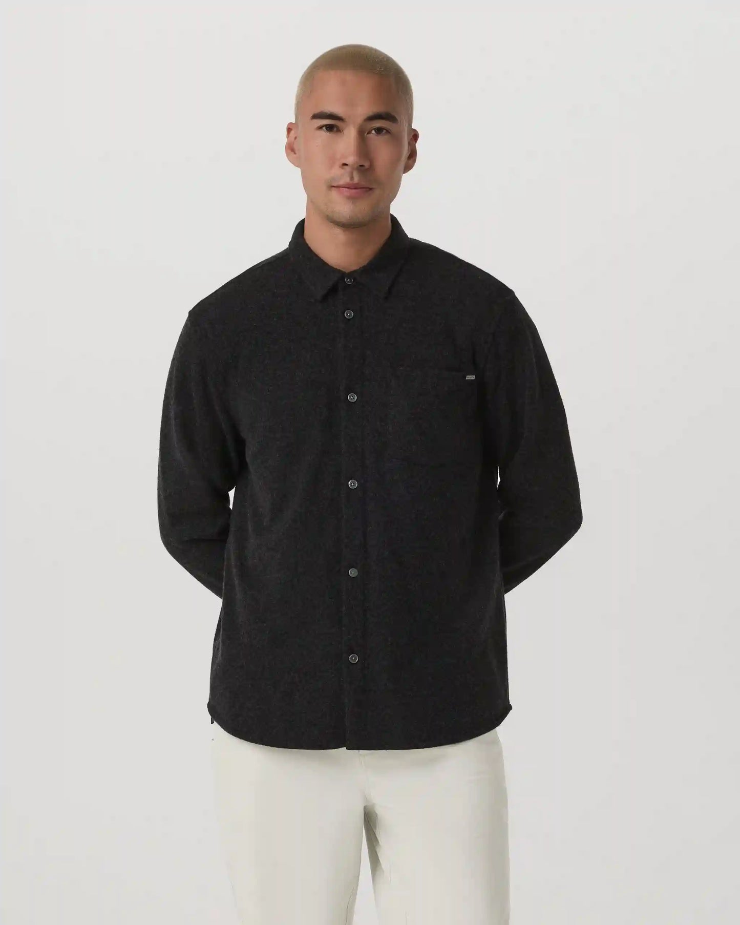 Long Sleeve Altitude Wool Button Down - Relaxed Fit