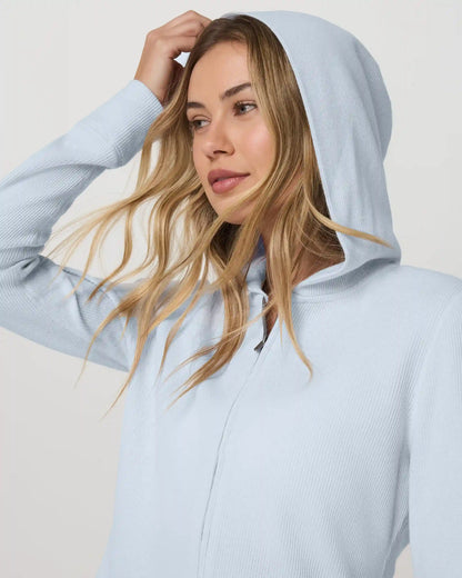 Waffle Full Zip Hoodie