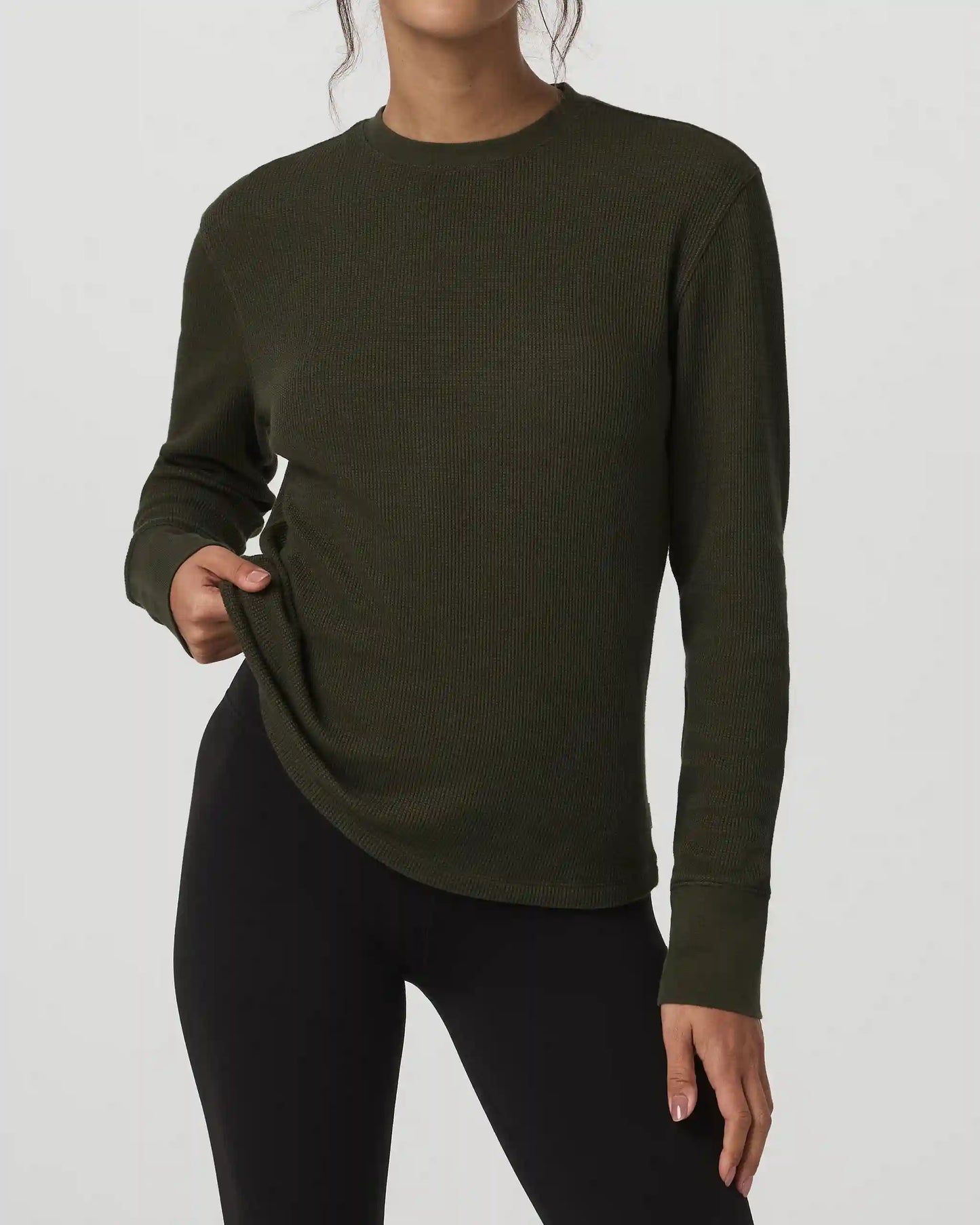 Long Sleeve Waffle Top