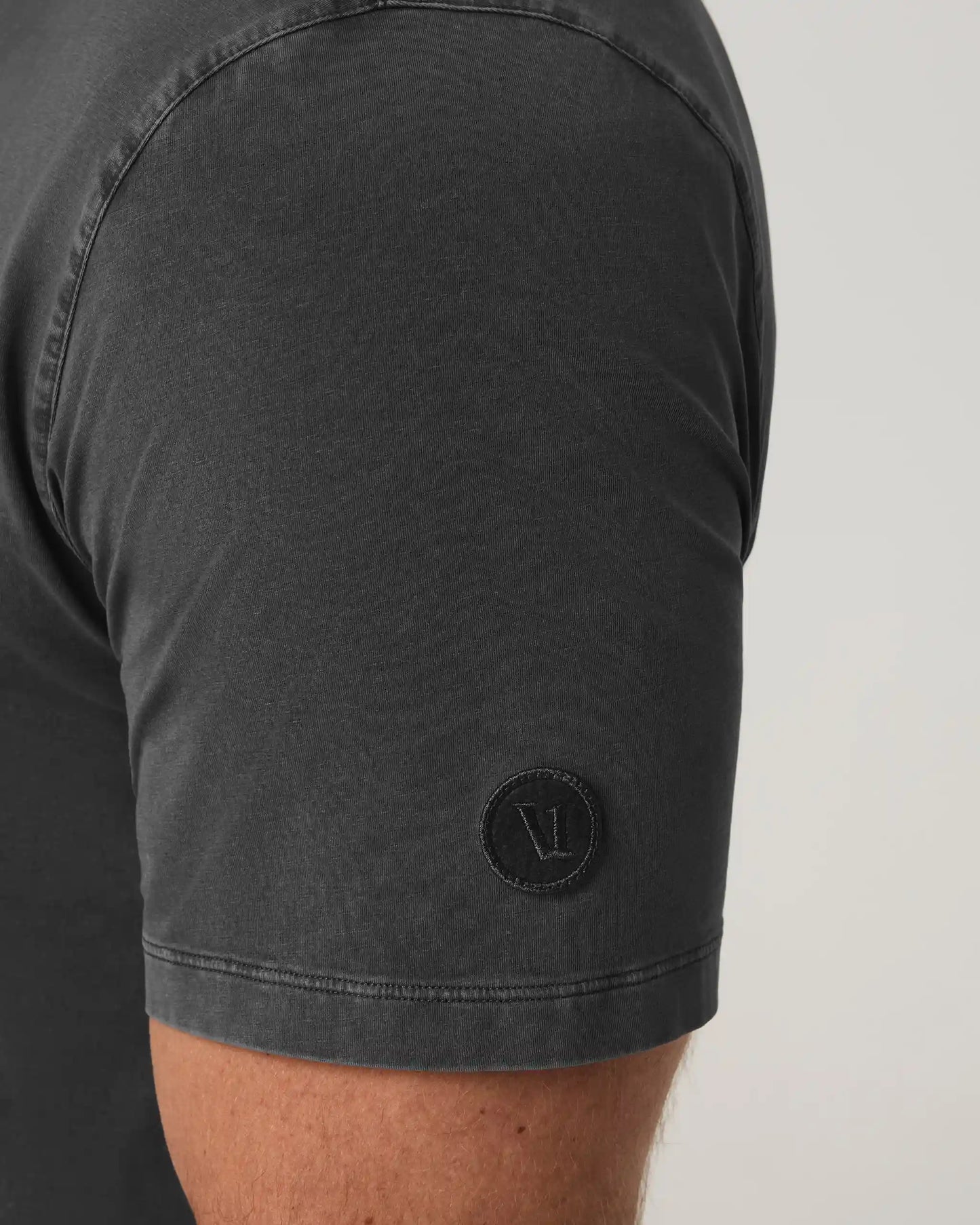 Short Sleeve Feather Polo
