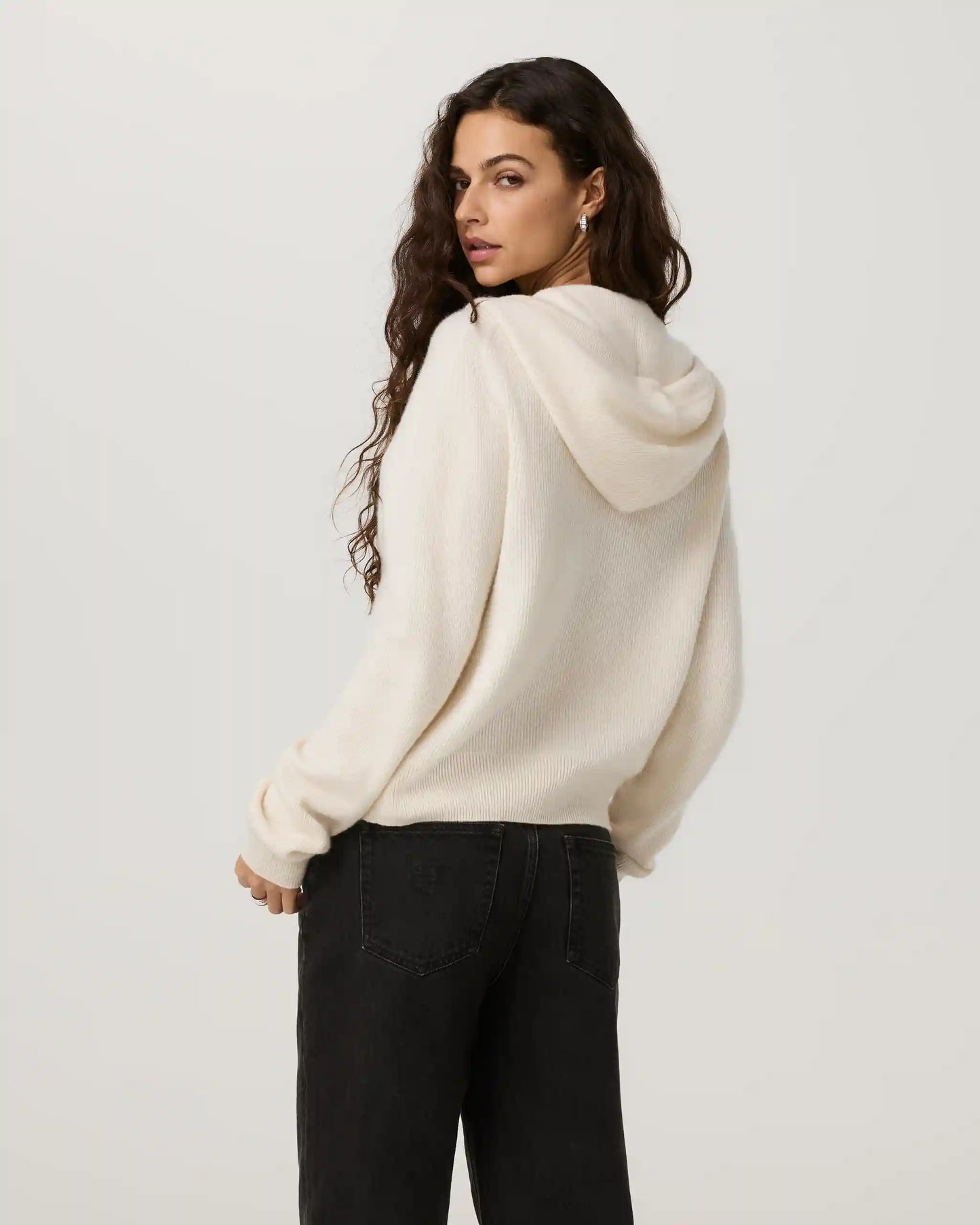 Émilie Cashmere Rib Double Zip