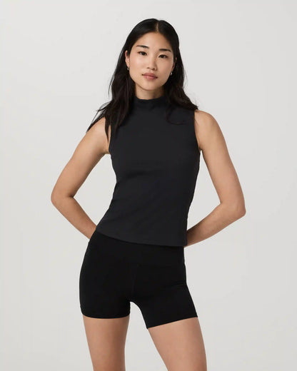 Cottony Rib Mock Neck Tank