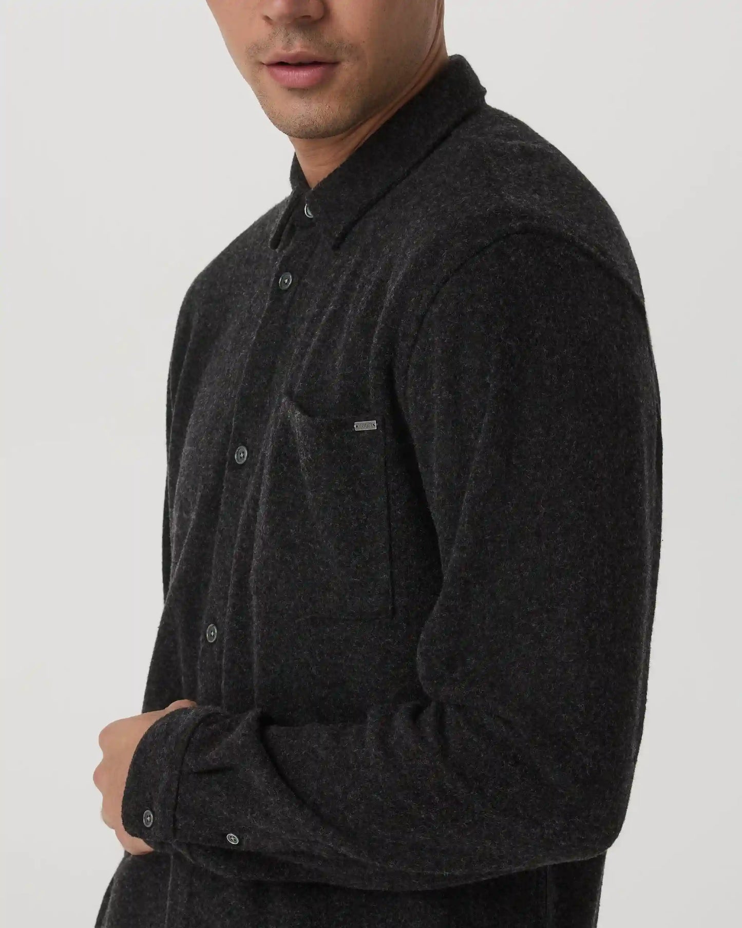 Long Sleeve Altitude Wool Button Down - Relaxed Fit