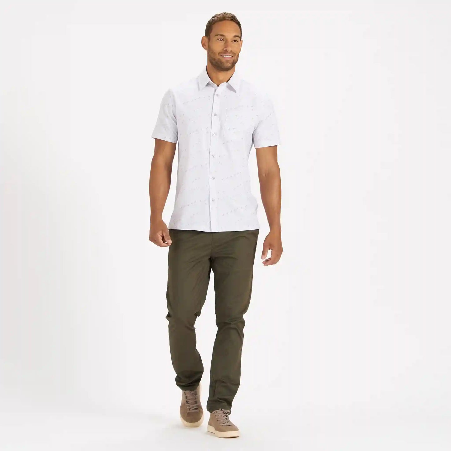 Short-Sleeve Bridge Button Down