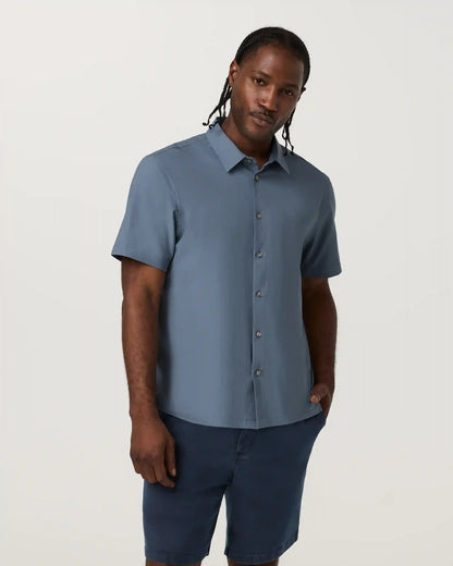 Short Sleeve Manhattan Button Down