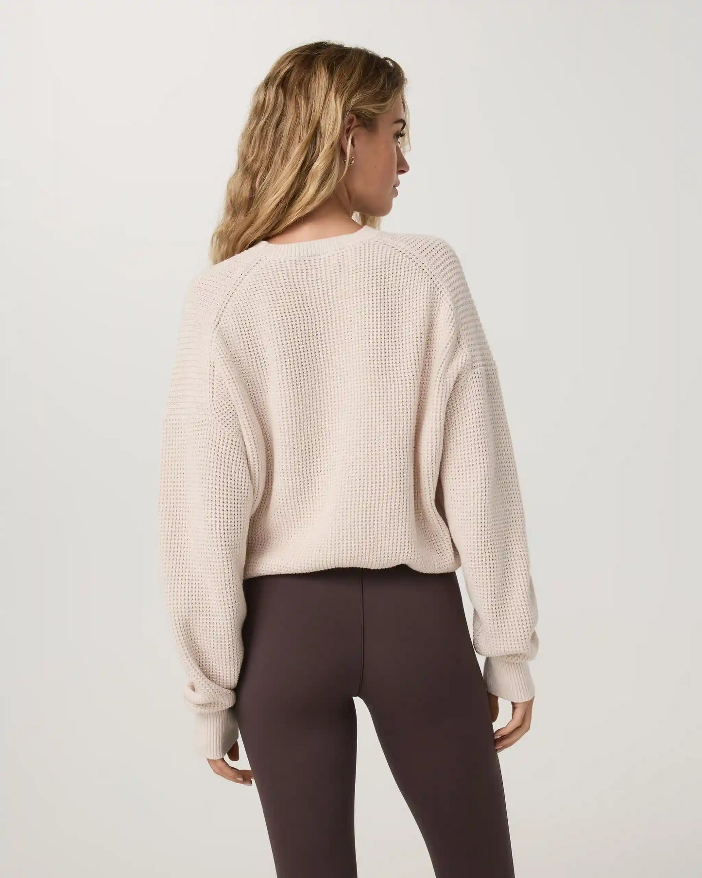 Cotton Waffle Sweater