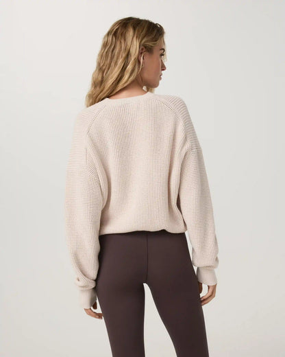 Cotton Waffle Sweater