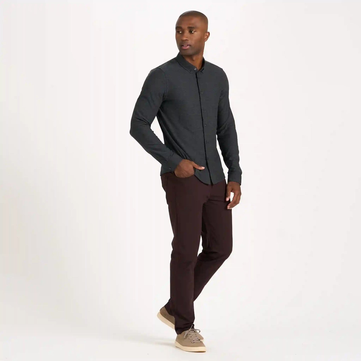 Long Sleeve Strato Button-Down