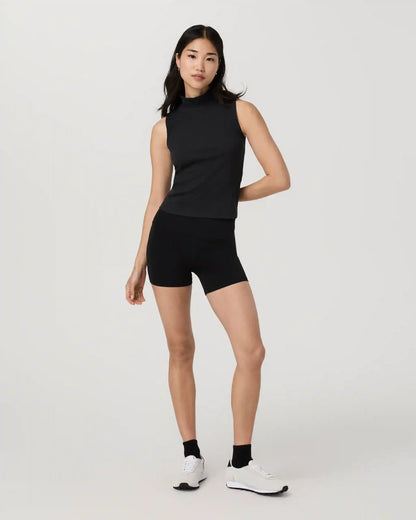Cottony Rib Mock Neck Tank
