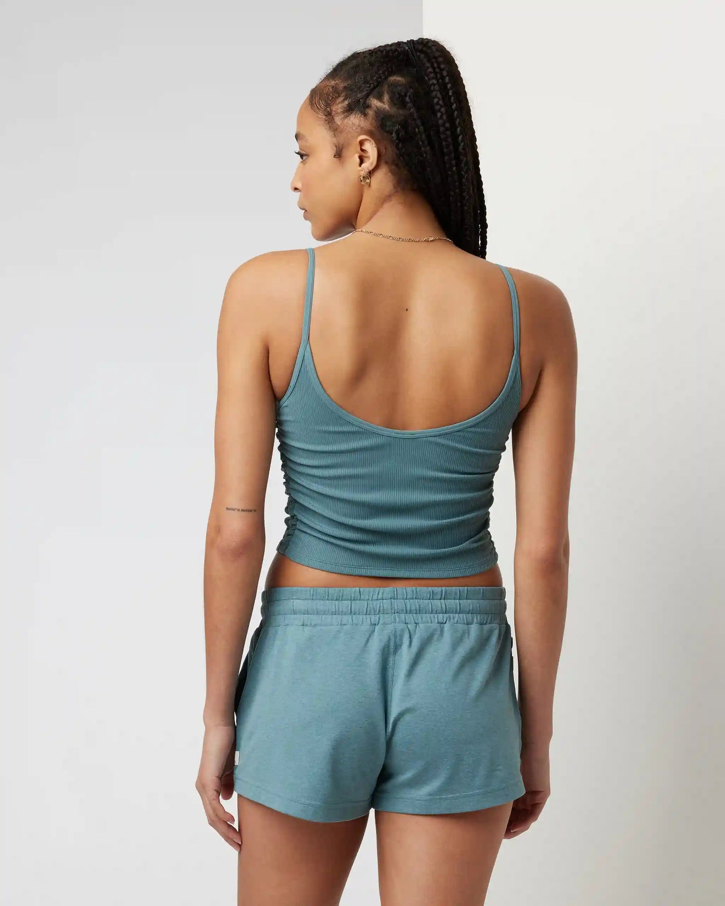Rib Ruched Tank