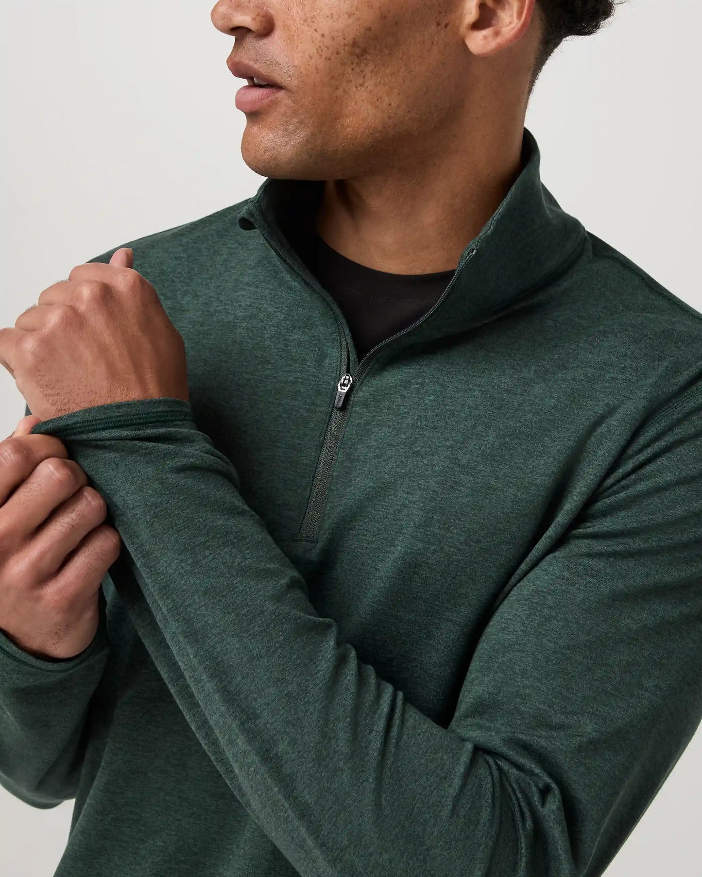 Ponto Half Zip Mock Neck