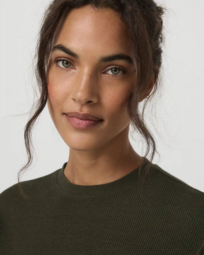 Long Sleeve Waffle Top