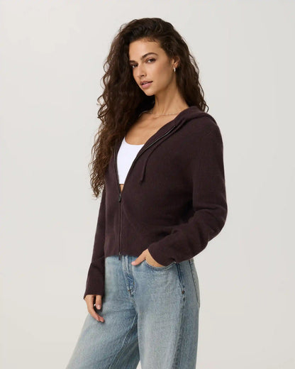 Émilie Cashmere Rib Double Zip