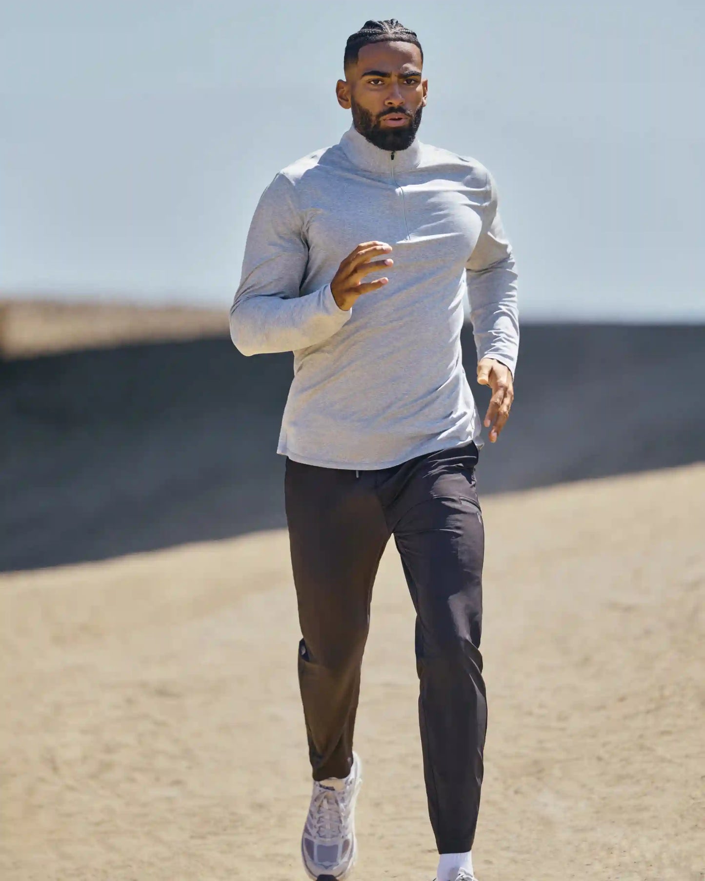 Ponto Half Zip Mock Neck