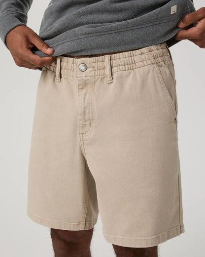 Benton Twill Elastic Waist Short 8"