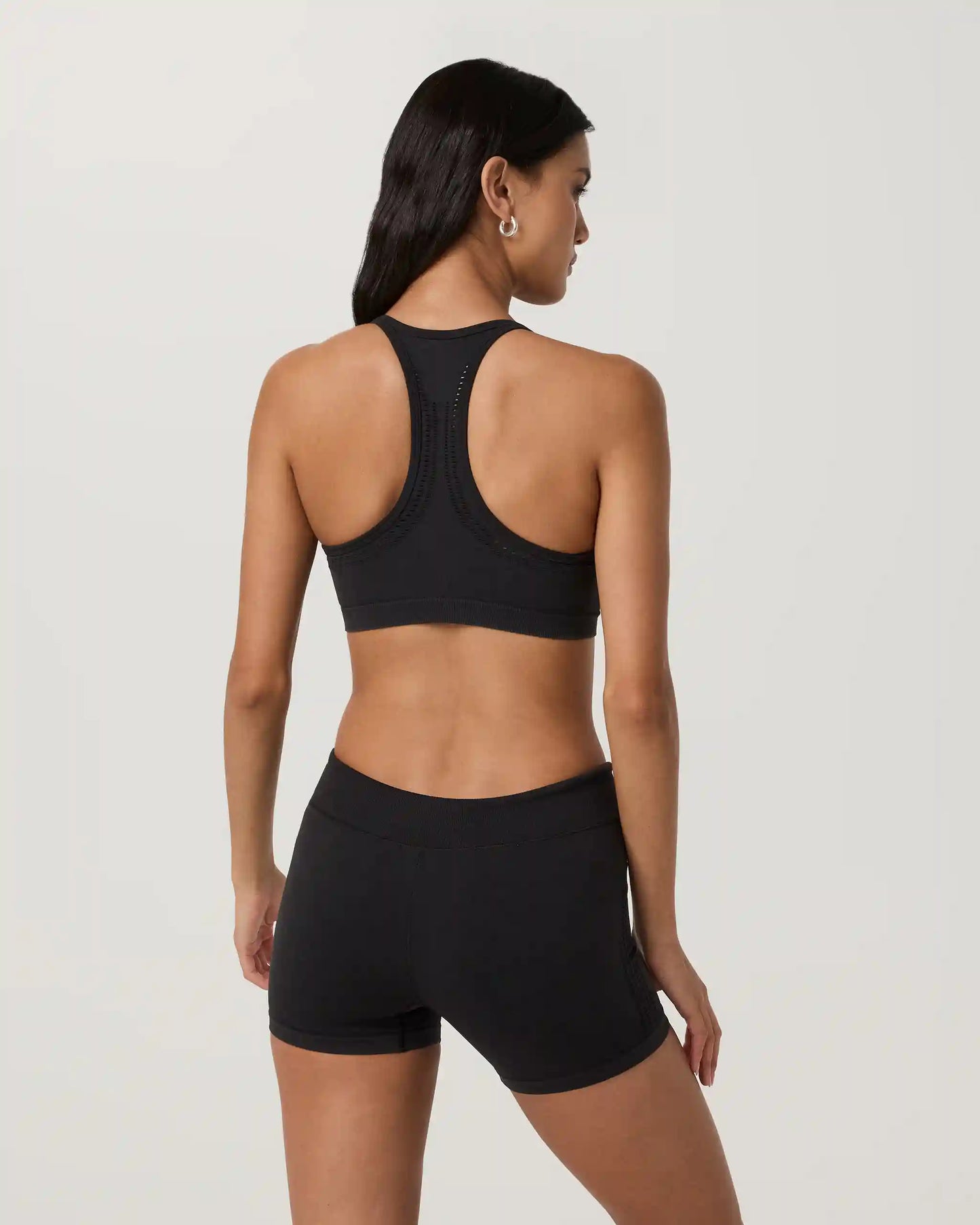 Pointelle Seamless V Neck Bra