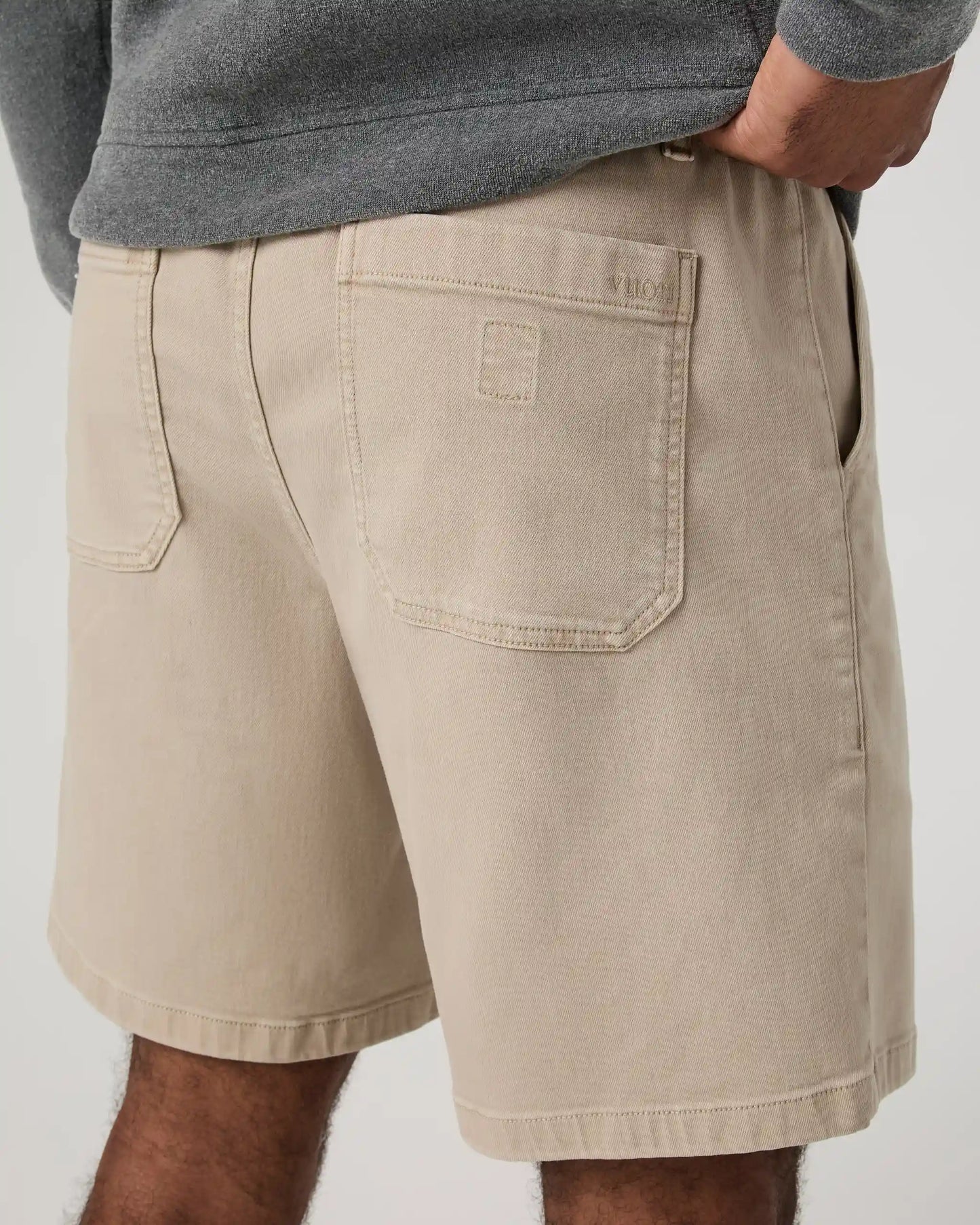 Benton Twill Elastic Waist Short 8"