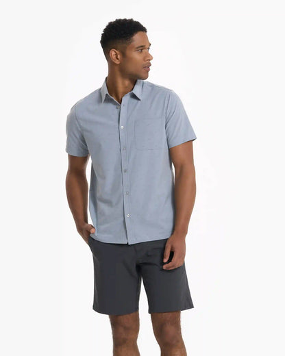Short-Sleeve Bridge Button Down