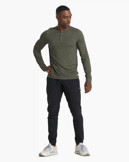 Long-Sleeve Ease Performance Henley