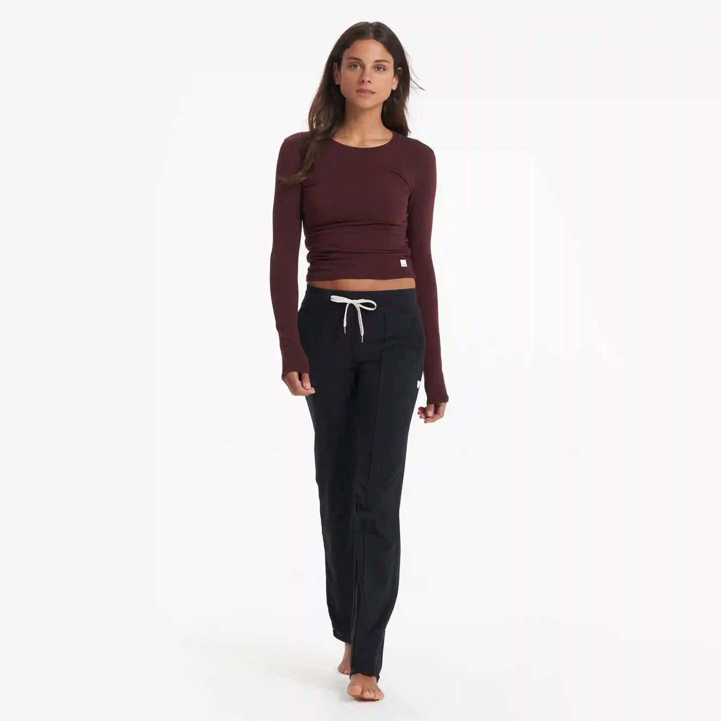 Long-Sleeve Coast Crop Crew