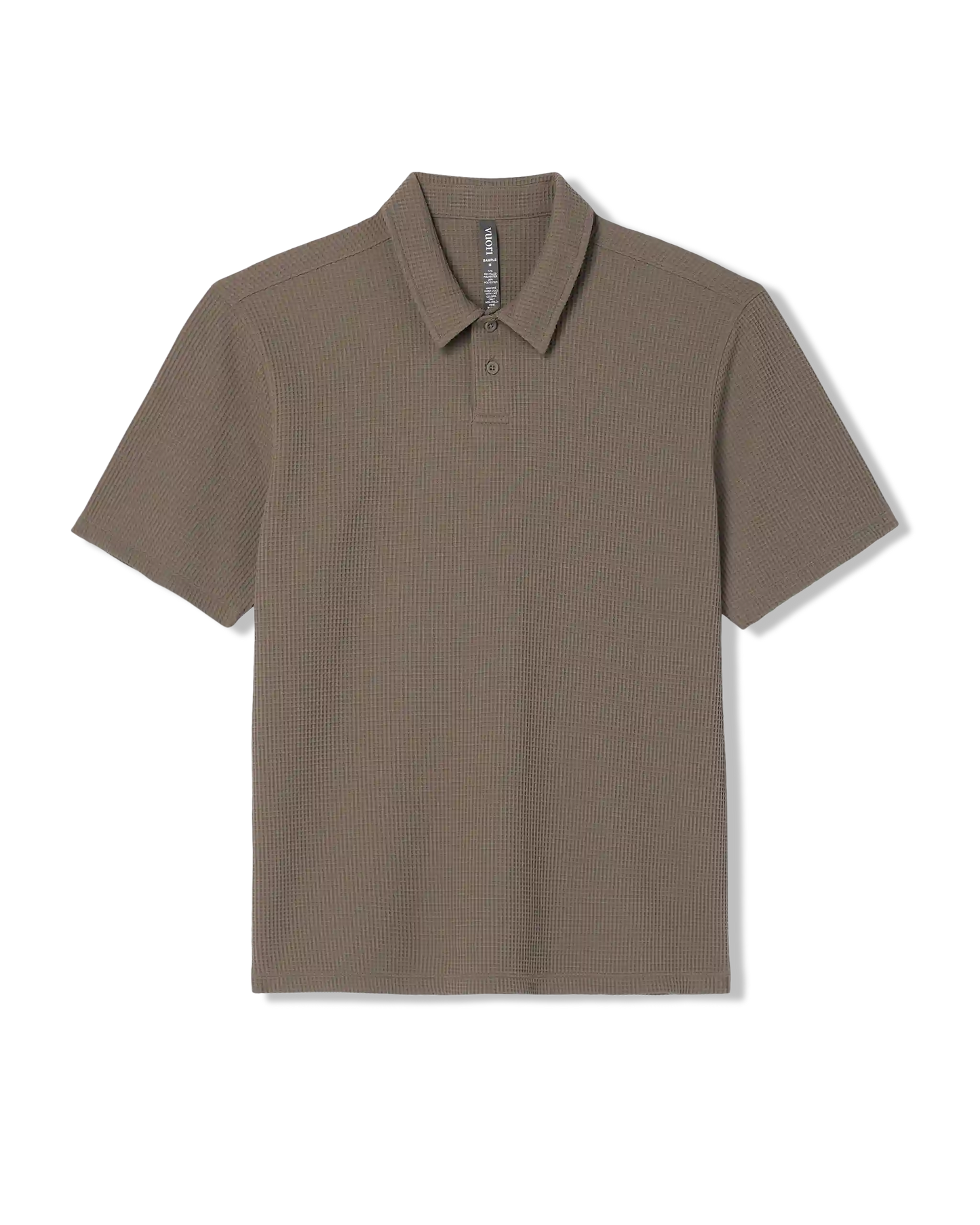 Short Sleeve Lightweight Tech Waffle Polo - Relaxed Fit