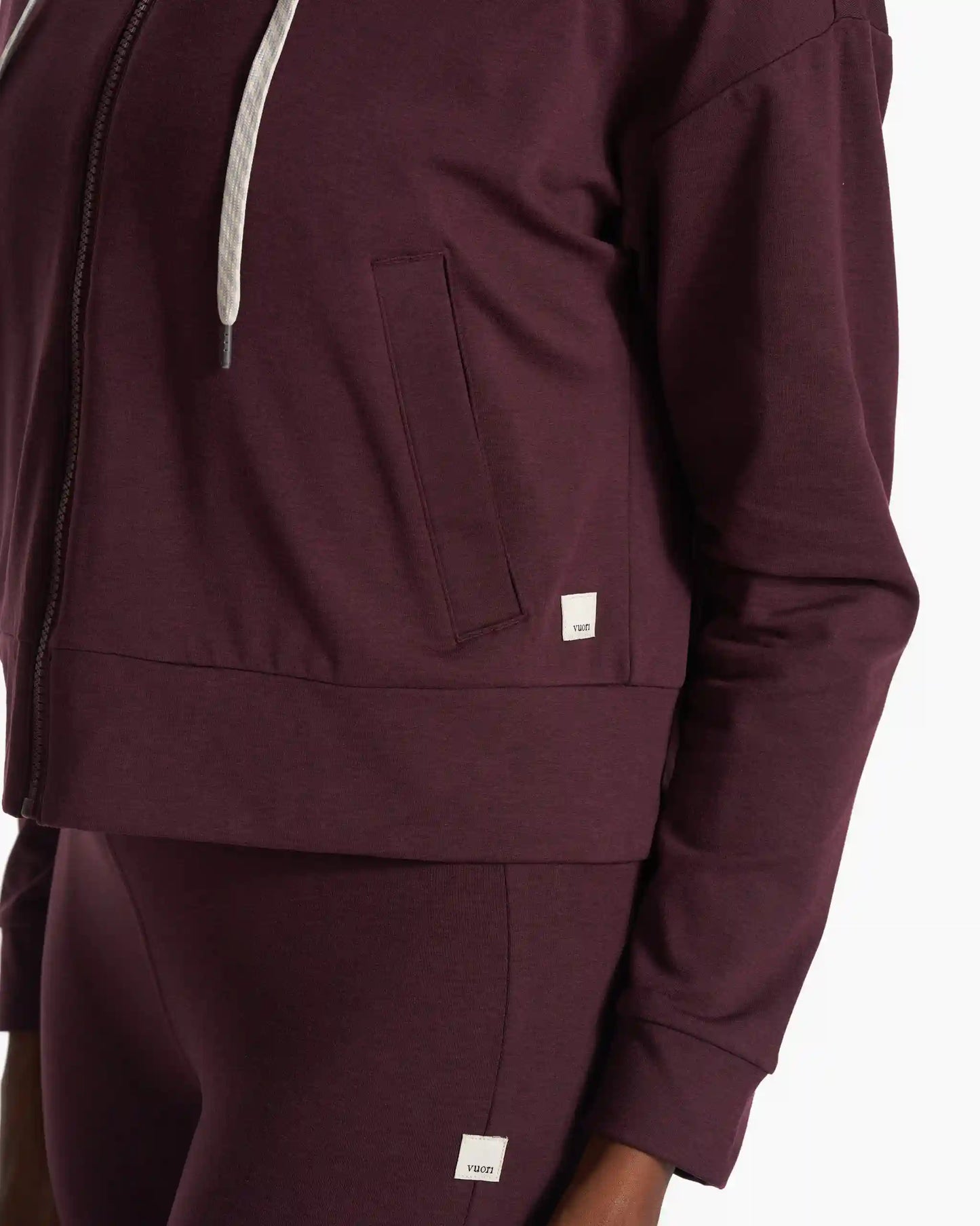 Granite Cropped Hoodie