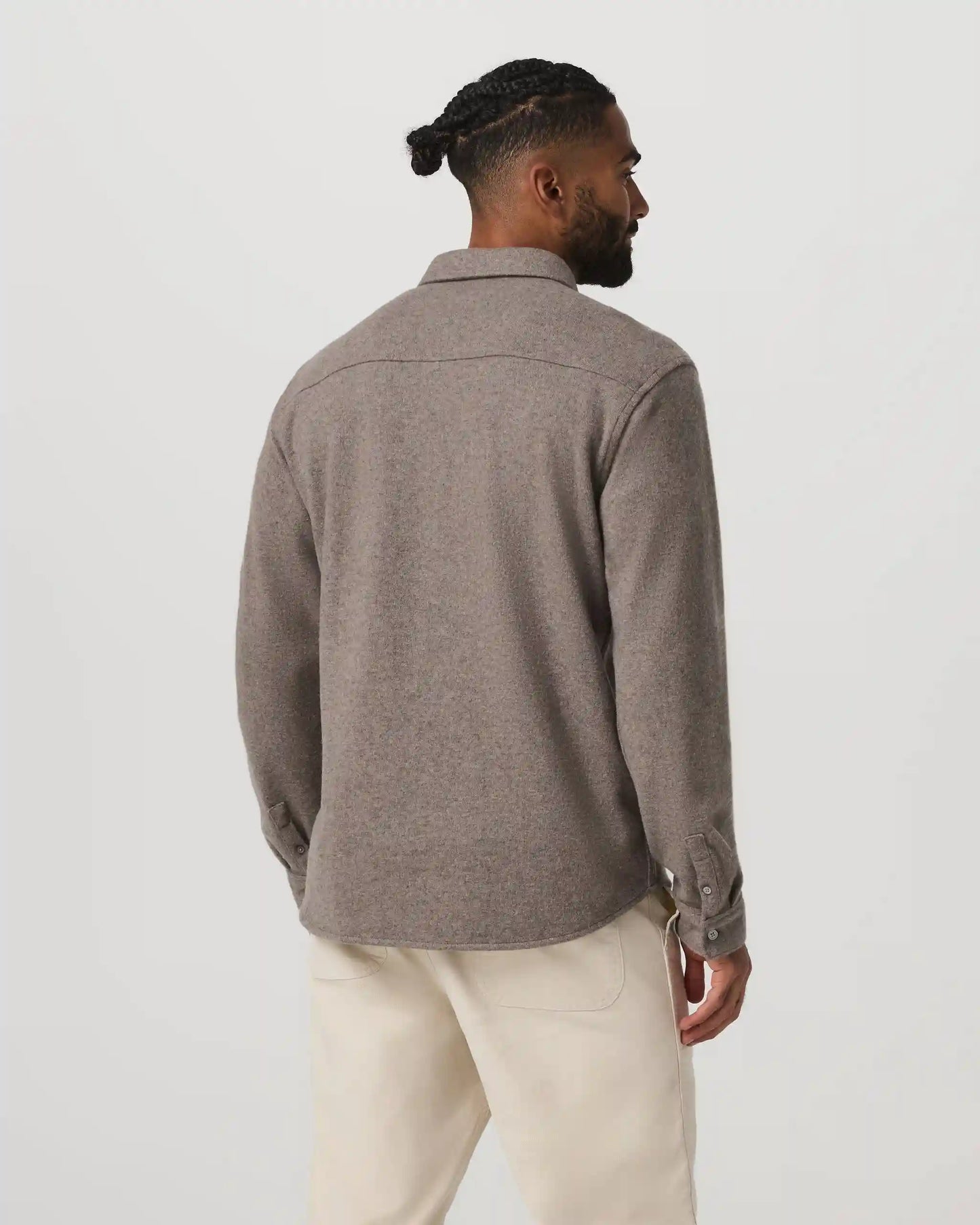 Long Sleeve Altitude Wool Button Down - Relaxed Fit