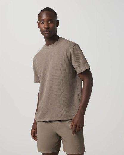 Short Sleeve Lightweight Tech Waffle Tee - Relaxed Fit
